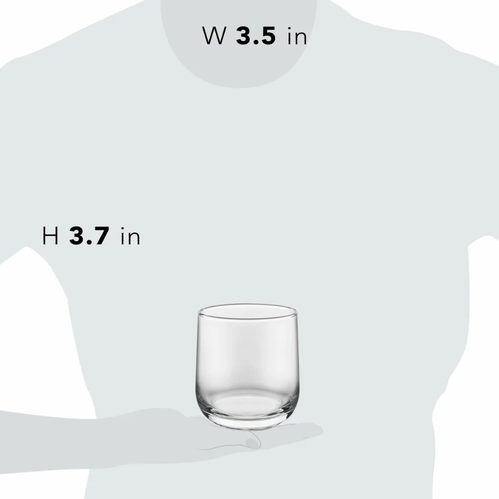Libbey Ascent 13.3 Oz Rocks Glasses Clear Barware Set of 4 - Picture 4 of 4